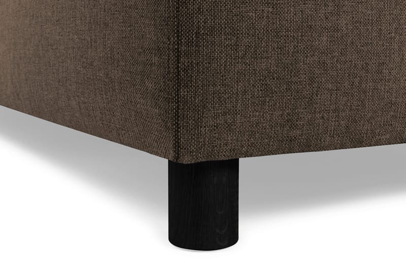 Crazy 4-seters Venstrevendt U-formet Large Sofa med Divan og Sjeselong i Stoff - Brun - Møbler - Sofaer - Sofaer med sjeselong - 3 seters sofa med divan