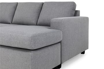 Crazy 4-seters Venstrevendt U-formet Large Sofa med Divan og Sjeselong i Stoff - Grå - Møbler - Sofaer - U-sofa