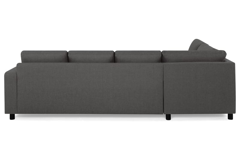 Crazy 4-seters Venstrevendt U-formet Large Sofa med Divan og Sjeselong i Stoff - Mørk grå - Møbler - Sofaer - Sofaer med sjeselong - 4 seters sofa med divan
