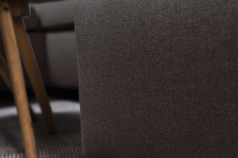Crazy 4-seters Venstrevendt U-formet Large Sofa med Divan og Sjeselong i Stoff - Mørk grå - Møbler - Sofaer - U-sofa