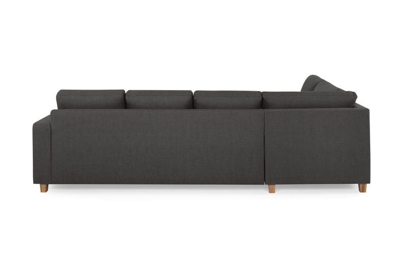 Crazy 4-seters Venstrevendt U-formet Large Sofa med Divan og Sjeselong i Stoff - Mørk grå - Møbler - Sofaer - Sofaer med sjeselong - 4 seters sofa med divan