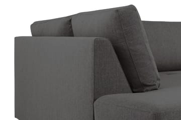 Crazy 4-seters Venstrevendt U-formet Large Sofa med Divan og Sjeselong i Stoff - Mørk grå - Møbler - Sofaer - Sofaer med sjeselong - 4 seters sofa med divan