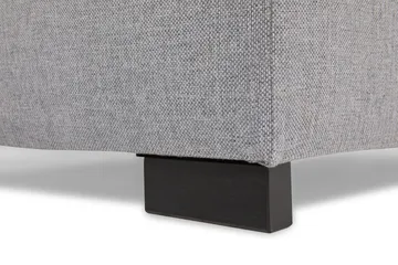 Crazy 4-seters Venstrevendt U-formet Small Sofa med Divan og Sjeselong i Stoff inkl. Pynteputer - Grå - Møbler - Sofaer - U-sofa