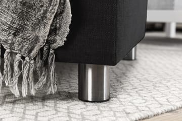 Crazy 5-seters Høyrevendt U-formet X-Large Sofa med Divan og Sjeselong i Stoff - Antrasitt - Møbler - Sofaer - U-sofa
