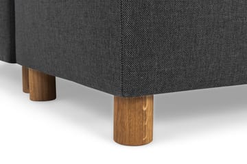 Crazy 5-seters Høyrevendt U-formet X-Large Sofa med Divan og Sjeselong i Stoff - Antrasitt - Møbler - Sofaer - U-sofa