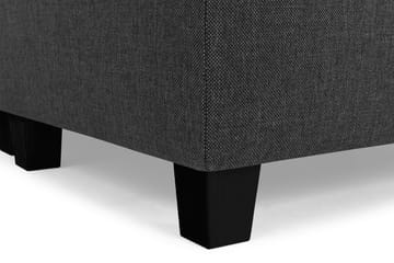 Crazy 5-seters Høyrevendt U-formet X-Large Sofa med Divan og Sjeselong i Stoff - Antrasitt - Møbler - Sofaer - U-sofa