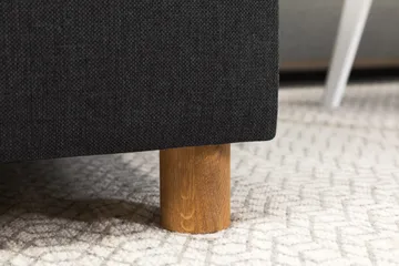 Crazy 5-seters Høyrevendt U-formet X-Large Sofa med Divan og Sjeselong i Stoff - Antrasitt - Møbler - Sofaer - U-sofa