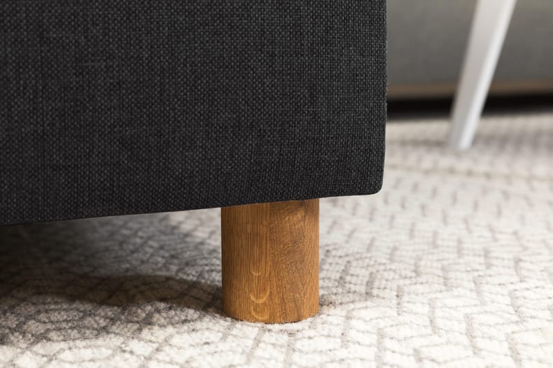 Crazy 5-seters Høyrevendt U-formet X-Large Sofa med Divan og Sjeselong i Stoff - Antrasitt - Møbler - Sofaer - U-sofa