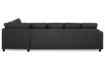 Crazy 5-seters Høyrevendt U-formet X-Large Sofa med Divan og Sjeselong i Stoff - Antrasitt - Møbler - Sofaer - U-sofa