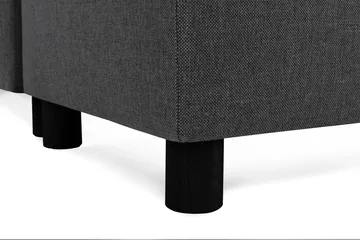 Crazy 5-seters Høyrevendt U-formet X-Large Sofa med Divan og Sjeselong i Stoff - Antrasitt - Møbler - Sofaer - U-sofa