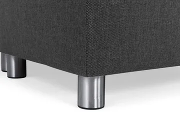 Crazy 5-seters Høyrevendt U-formet X-Large Sofa med Divan og Sjeselong i Stoff - Antrasitt - Møbler - Sofaer - U-sofa