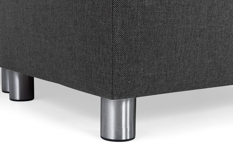 Crazy 5-seters Høyrevendt U-formet X-Large Sofa med Divan og Sjeselong i Stoff - Antrasitt - Møbler - Sofaer - U-sofa