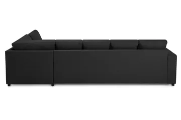 Crazy 5-seters Høyrevendt U-formet X-Large Sofa med Divan og Sjeselong i Stoff - Antrasitt - Møbler - Sofaer - U-sofa