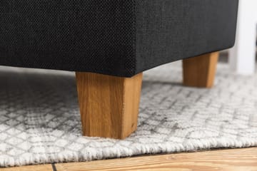 Crazy 5-seters Høyrevendt U-formet X-Large Sofa med Divan og Sjeselong i Stoff - Antrasitt - Møbler - Sofaer - U-sofa