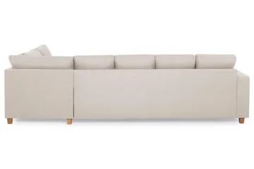 Crazy 5-seters Høyrevendt U-formet X-Large Sofa med Divan og Sjeselong i Stoff - Beige - Møbler - Sofaer - U-sofa