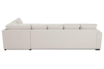 Crazy 5-seters Høyrevendt U-formet X-Large Sofa med Divan og Sjeselong i Stoff - Beige - Møbler - Sofaer - U-sofa