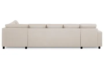 Crazy 5-seters Høyrevendt U-formet X-Large Sofa med Divan og Sjeselong i Stoff - Beige - Møbler - Sofaer - U-sofa
