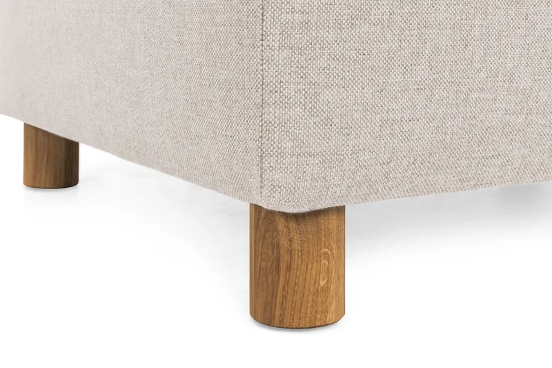 Crazy 5-seters Høyrevendt U-formet X-Large Sofa med Divan og Sjeselong i Stoff - Beige - Møbler - Sofaer - U-sofa