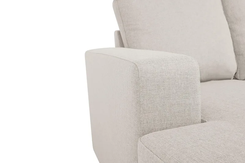 Crazy 5-seters Høyrevendt U-formet X-Large Sofa med Divan og Sjeselong i Stoff - Beige - Møbler - Sofaer - U-sofa