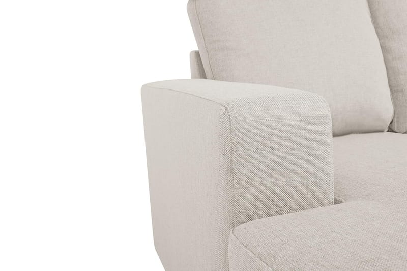 Crazy 5-seters Høyrevendt U-formet X-Large Sofa med Divan og Sjeselong i Stoff - Beige - Møbler - Sofaer - U-sofa