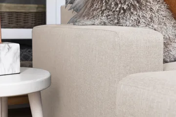 Crazy 5-seters Høyrevendt U-formet X-Large Sofa med Divan og Sjeselong i Stoff - Beige - Møbler - Sofaer - U-sofa