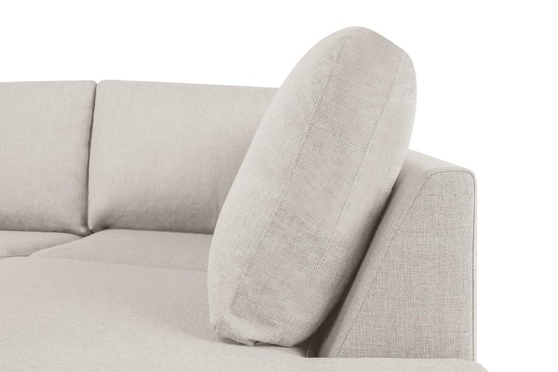 Crazy 5-seters Høyrevendt U-formet X-Large Sofa med Divan og Sjeselong i Stoff - Beige - Møbler - Sofaer - U-sofa
