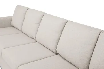 Crazy 5-seters Høyrevendt U-formet X-Large Sofa med Divan og Sjeselong i Stoff - Beige - Møbler - Sofaer - U-sofa