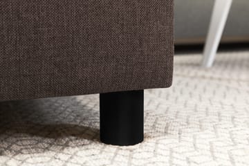 Crazy 5-seters Høyrevendt U-formet X-Large Sofa med Divan og Sjeselong i Stoff - Brun - Møbler - Sofaer - U-sofa