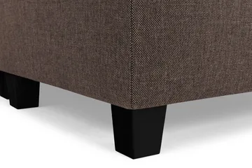 Crazy 5-seters Høyrevendt U-formet X-Large Sofa med Divan og Sjeselong i Stoff - Brun - Møbler - Sofaer - U-sofa