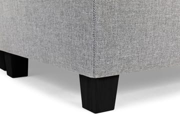 Crazy 5-seters Høyrevendt U-formet X-Large Sofa med Divan og Sjeselong i Stoff - Grå - Møbler - Sofaer - U-sofa