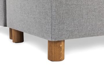 Crazy 5-seters Høyrevendt U-formet X-Large Sofa med Divan og Sjeselong i Stoff - Grå - Møbler - Sofaer - U-sofa