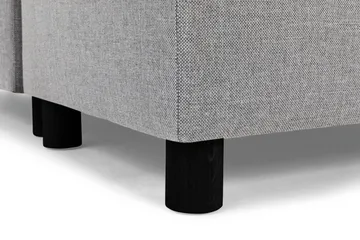 Crazy 5-seters Høyrevendt U-formet X-Large Sofa med Divan og Sjeselong i Stoff - Grå - Møbler - Sofaer - U-sofa