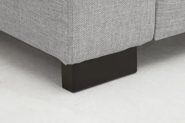 Crazy 5-seters Høyrevendt U-formet X-Large Sofa med Divan og Sjeselong i Stoff - Grå - Møbler - Sofaer - U-sofa