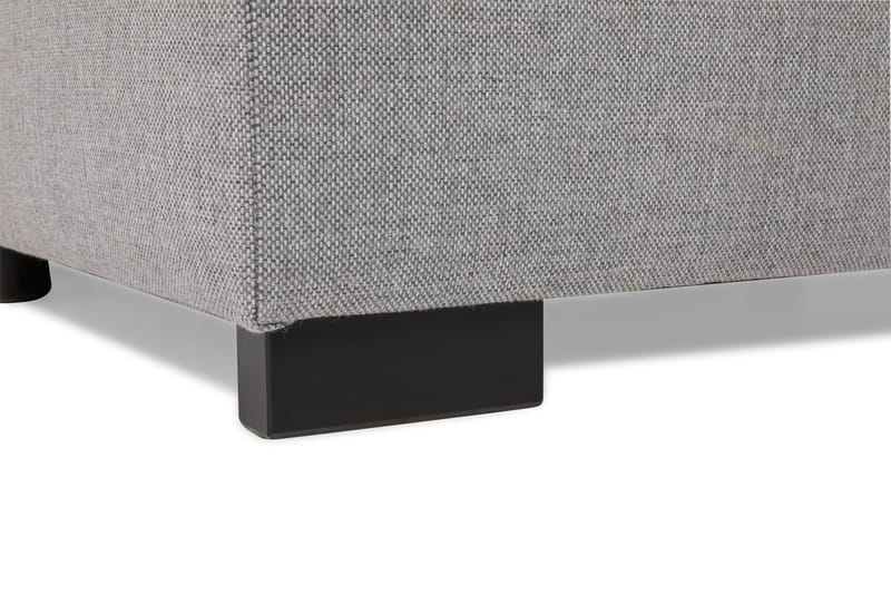 Crazy 5-seters Høyrevendt U-formet X-Large Sofa med Divan og Sjeselong i Stoff inkl. Pynteputer - Grå - Møbler - Sofaer - U-sofa