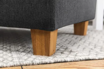 Crazy 5-seters Høyrevendt U-formet X-Large Sofa med Divan og Sjeselong i Stoff - Mørk grå - Møbler - Sofaer - U-sofa