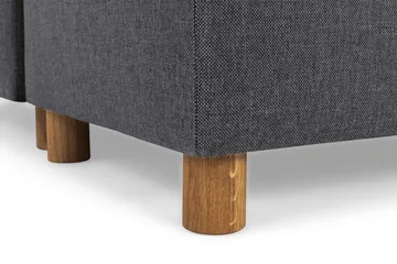 Crazy 5-seters Høyrevendt U-formet X-Large Sofa med Divan og Sjeselong i Stoff - Mørk grå - Møbler - Sofaer - U-sofa