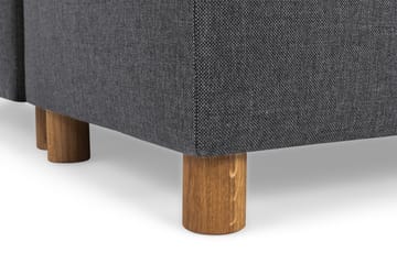 Crazy 5-seters Høyrevendt U-formet X-Large Sofa med Divan og Sjeselong i Stoff - Mørk grå - Møbler - Sofaer - U-sofa