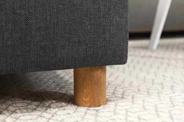 Crazy 5-seters Høyrevendt U-formet X-Large Sofa med Divan og Sjeselong i Stoff - Mørk grå - Møbler - Sofaer - U-sofa