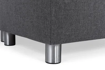 Crazy 5-seters Høyrevendt U-formet X-Large Sofa med Divan og Sjeselong i Stoff - Mørk grå - Møbler - Sofaer - U-sofa