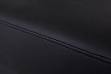 Crazy 5-seters U-formet Sofa med Dobbel Sjeselong i Kunstlær - Svart - Møbler - Sofaer - Skinnsofaer