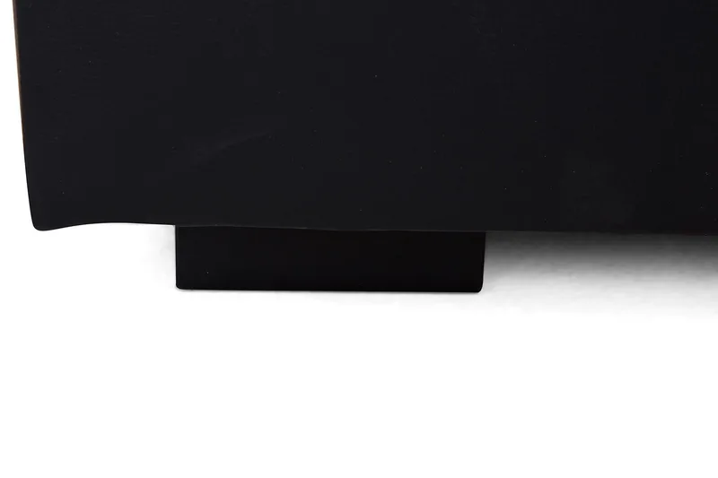 Crazy 5-seters U-formet Sofa med Dobbel Sjeselong i Kunstlær - Svart - Møbler - Sofaer - Skinnsofaer