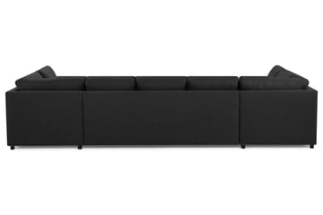 Crazy 5-seters U-formet Sofa med Dobbel Sjeselong i Stoff - Antrasitt - Møbler - Sofaer - U-sofa