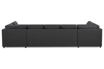 Crazy 5-seters U-formet Sofa med Dobbel Sjeselong i Stoff - Mørk grå - Møbler - Sofaer - U-sofa