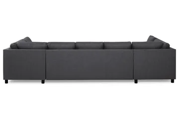 Crazy 5-seters U-formet Sofa med Dobbel Sjeselong i Stoff - Mørk grå - Møbler - Sofaer - U-sofa