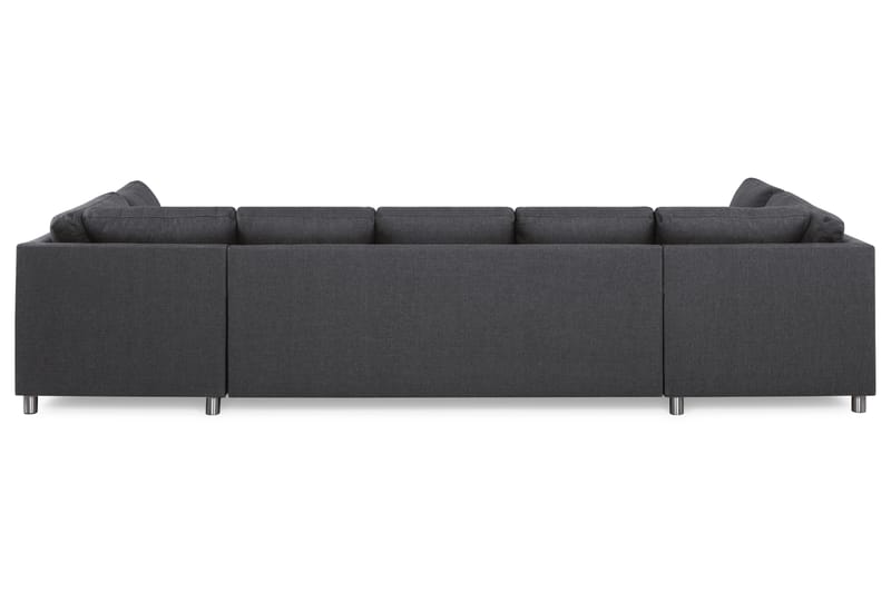 Crazy 5-seters U-formet Sofa med Dobbel Sjeselong i Stoff - Mørk grå - Møbler - Sofaer - U-sofa