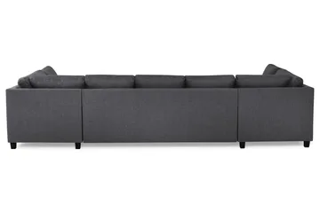 Crazy 5-seters U-formet Sofa med Dobbel Sjeselong i Stoff - Mørk grå - Møbler - Sofaer - U-sofa
