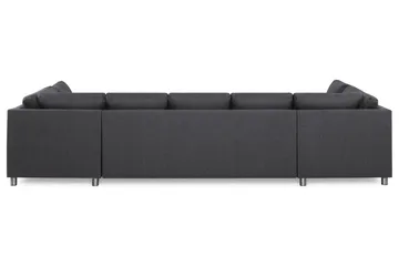 Crazy 5-seters U-formet Sofa med Dobbel Sjeselong i Stoff - Mørk grå - Møbler - Sofaer - U-sofa