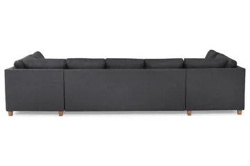 Crazy 5-seters U-formet Sofa med Dobbel Sjeselong i Stoff - Mørk grå - Møbler - Sofaer - U-sofa