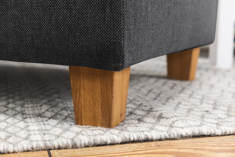 Crazy 5-seters U-formet Sofa med Dobbel Sjeselong i Stoff - Mørk grå - Møbler - Sofaer - U-sofa