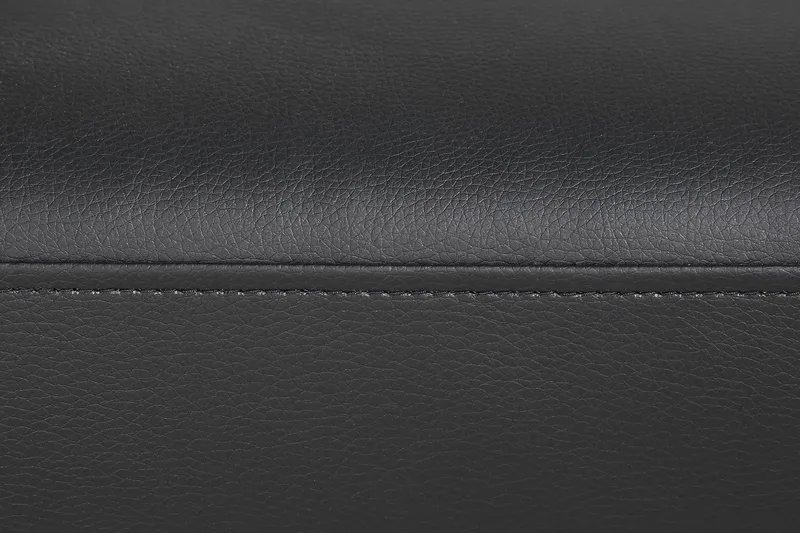 Crazy 5-seters Venstrevendt U-formet Sofa med Divan og Sjeselong i Kunstlær - Svart - Møbler - Sofaer - Skinnsofaer